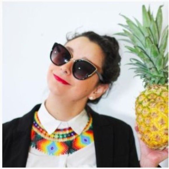 Handmade by Colombian Natives necklace embera okama beaded pastel lilac - Picture 7 of 11